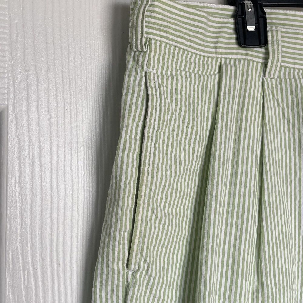 JoS A Bank Stay Cool Seersucker Shorts Green White Stripe Mens 40 - Picture 5 of 16